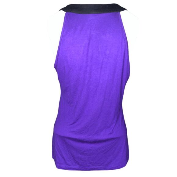 Banana Republic size small purple v-neck with black straps - Picture 3 of 5